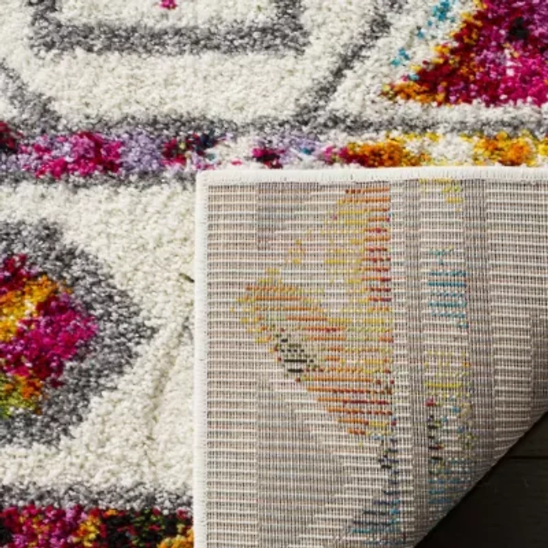 Safavieh Colleen Geometric Shag Rectangular Runner