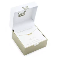 Silver Treasures Sister Womens 24K Gold Over Silver 16 Inch Pendant Necklace