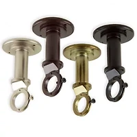 Rod Desyne Industrial Wall 2-pc. Curtain Brackets