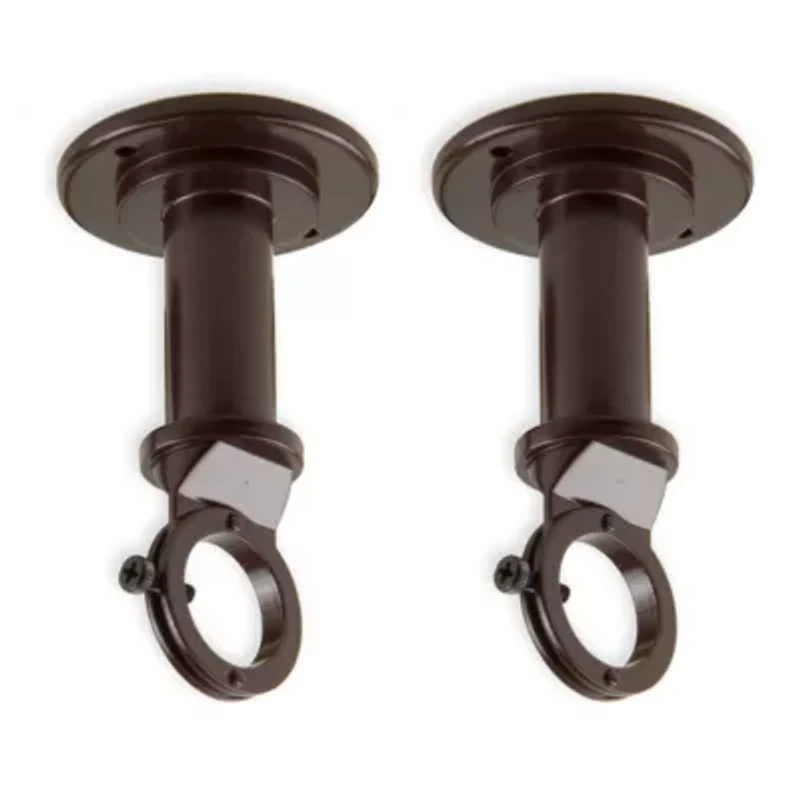 Rod Desyne Industrial Wall 2-pc. Curtain Brackets