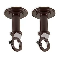 Rod Desyne Industrial Wall 2-pc. Curtain Brackets