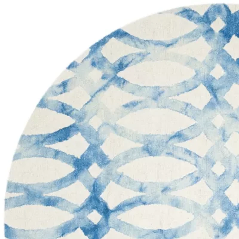 Safavieh Dip Dye Collection Maralyn Geometric Round Area Rug
