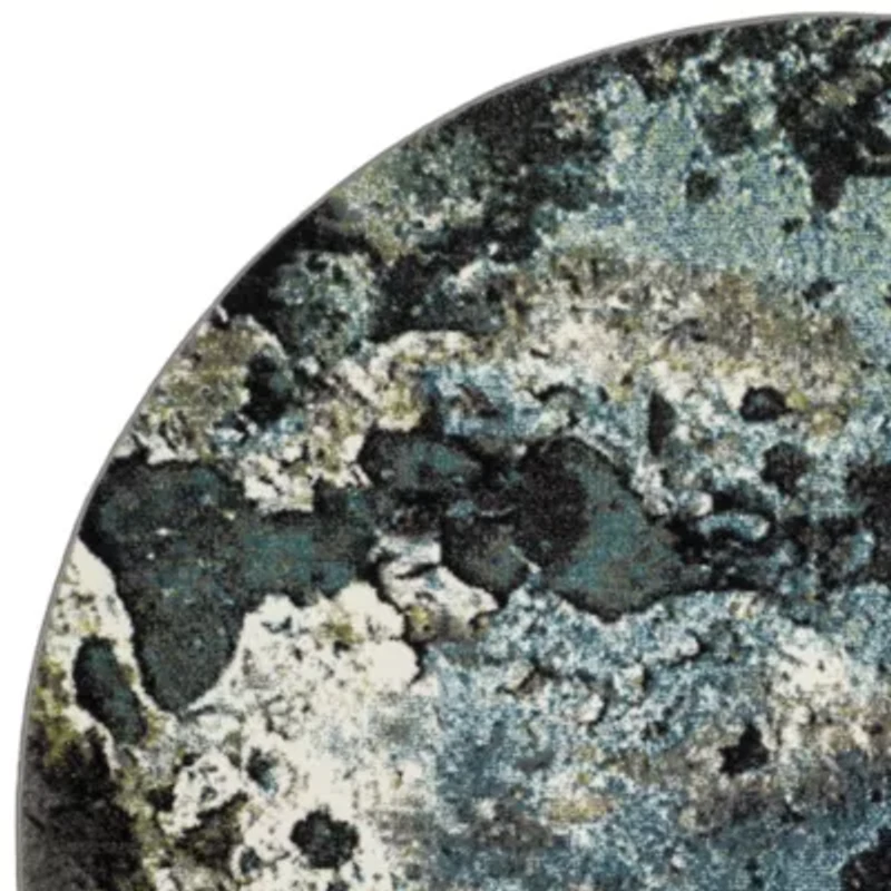 Safavieh Glacier Collection Eunice Geometric Round Area Rug