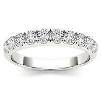 Womens 2.5MM 3/4 CT. T.W. Natural White Diamond 14K Gold Wedding Band