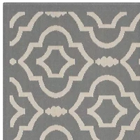 Safavieh Courtyard Collection Meryll Geometric Indoor/Outdoor Square Area Rug