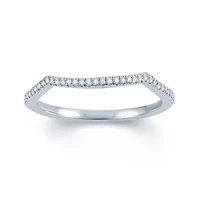 Signature By Modern Bride Womens 1/ CT. T.W. Natural White Diamond 14K Gold Wedding Band