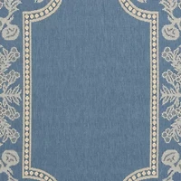 Safavieh Courtyard Collection Kestrel Oriental Indoor/Outdoor Round Area Rug