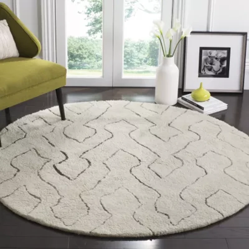Safavieh Casablanca Collection Aydan Geometric Round Area Rug