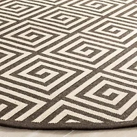 Safavieh Linden Collection Zoie Geometric Round Area Rug