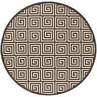 Safavieh Linden Collection Zoie Geometric Round Area Rug