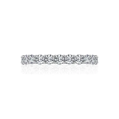 Diamonart® Cubic Zirconia Sterling Silver Eternity Band Ring