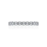 Diamonart® Cubic Zirconia Sterling Silver Eternity Band Ring