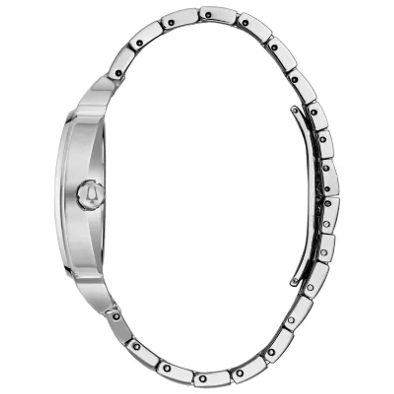 Bulova Phantom Mens Silver Tone Stainless Steel Bracelet Watch 96b296