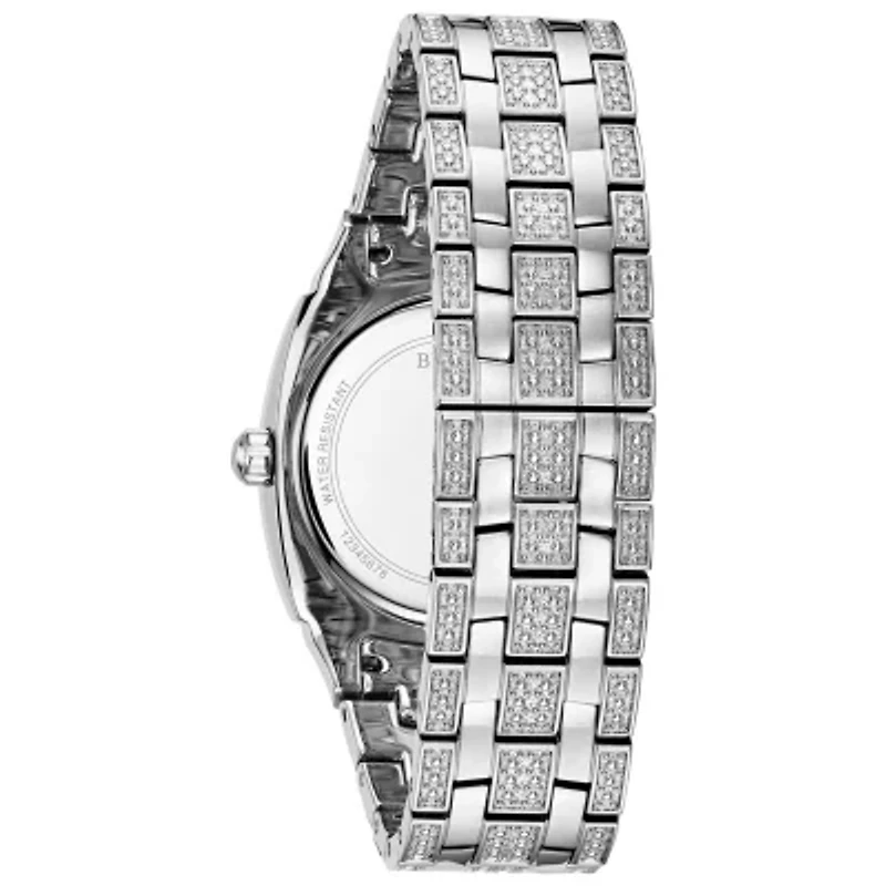 Bulova Phantom Mens Silver Tone Stainless Steel Bracelet Watch 96b296