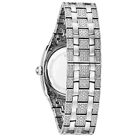 Bulova Phantom Mens Silver Tone Stainless Steel Bracelet Watch 96b296
