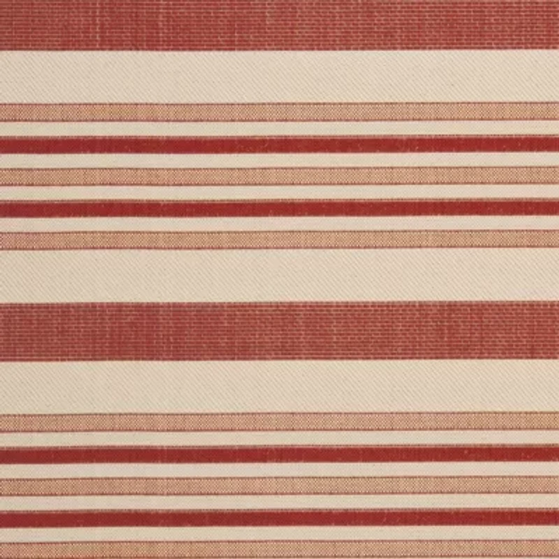 Safavieh Courtyard Collection Ercan Stripe Indoor/Outdoor Square Area Rug