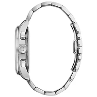 Bulova Wilton Mens Silver Tone Stainless Steel Bracelet Watch 96b288