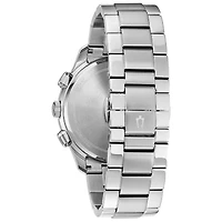 Bulova Wilton Mens Silver Tone Stainless Steel Bracelet Watch 96b288