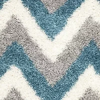 Safavieh Shag Kids Collection Byron Geometric Runner Rug