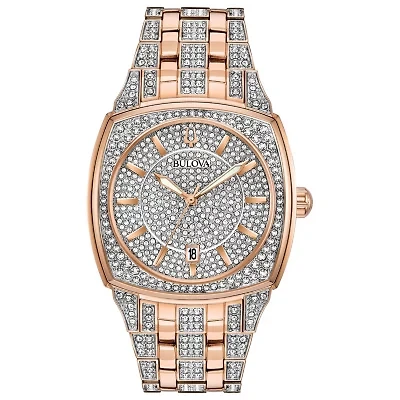 Bulova Phantom Mens Two Tone Stainless Steel Bracelet Watch 98b324