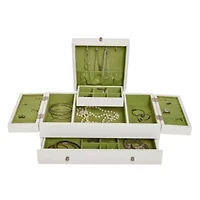 Mele and Co Everly Triple Lid Jewelry Box