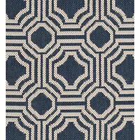 Safavieh Courtyard Collection Torma Geometric Indoor/Outdoor Square Area Rug