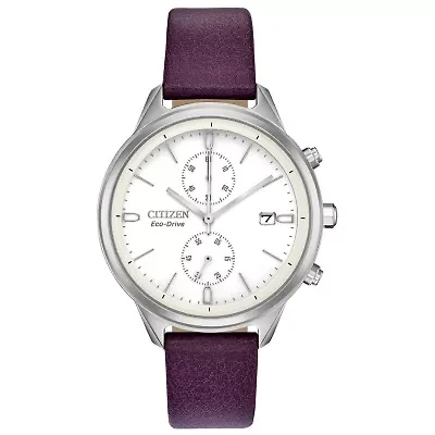 Citizen Womens Chronograph Purple Strap Watch Fb2000-11a