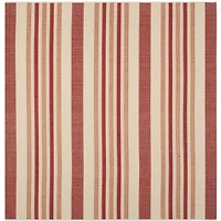 Safavieh Courtyard Collection Ercan Stripe Indoor/Outdoor Square Area Rug