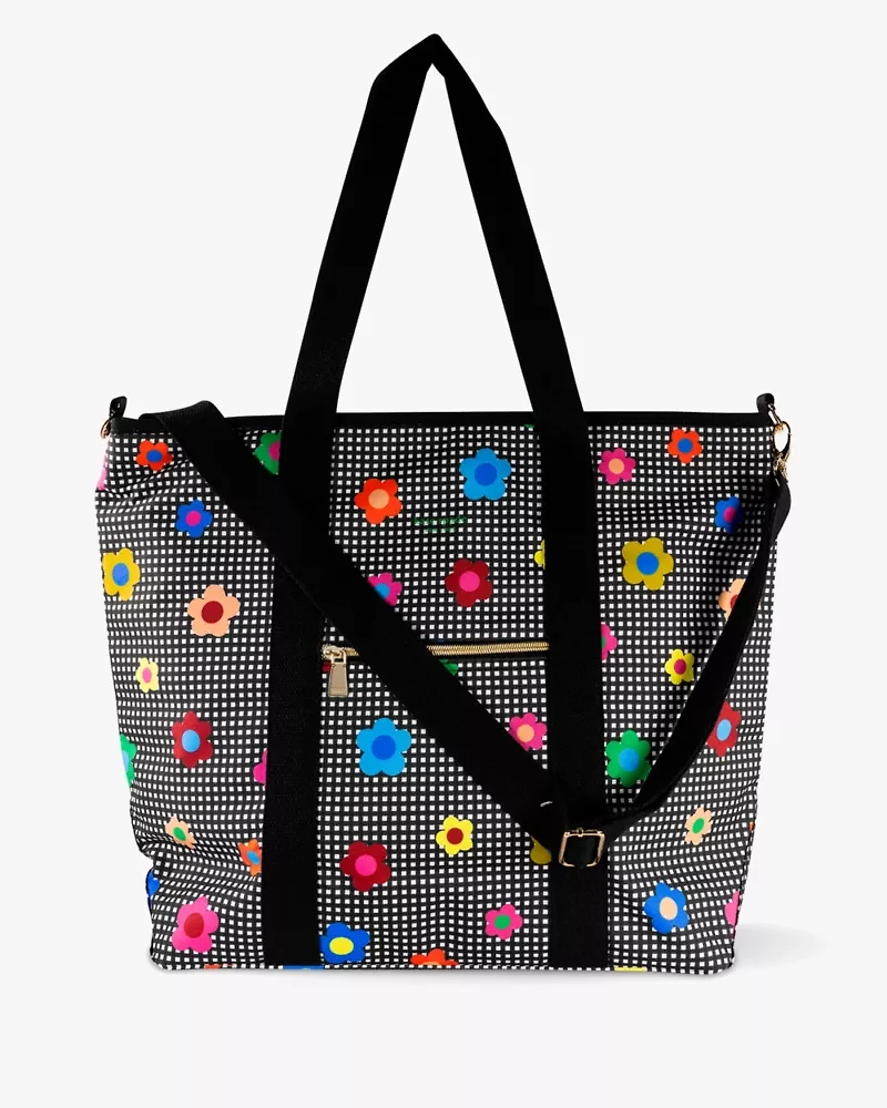 Gingham Garden Cooler Tote