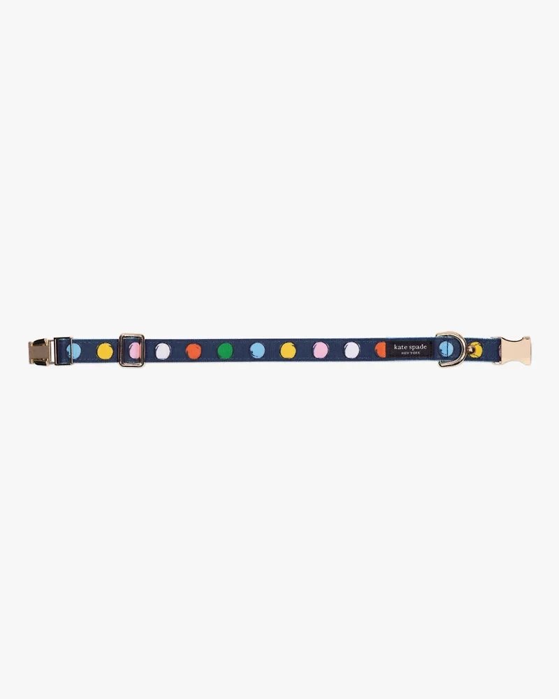 Watercolor Dot Pet Collar /M