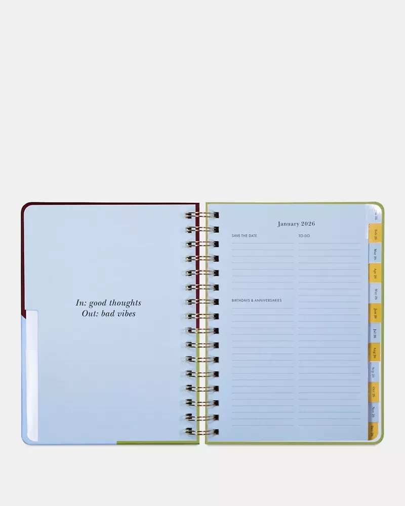 Book Club Rest & Relaxation 2026 12-month Large Planner