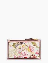 Storyteller Secret Garden Embroidered Small Slim Bifold Wallet