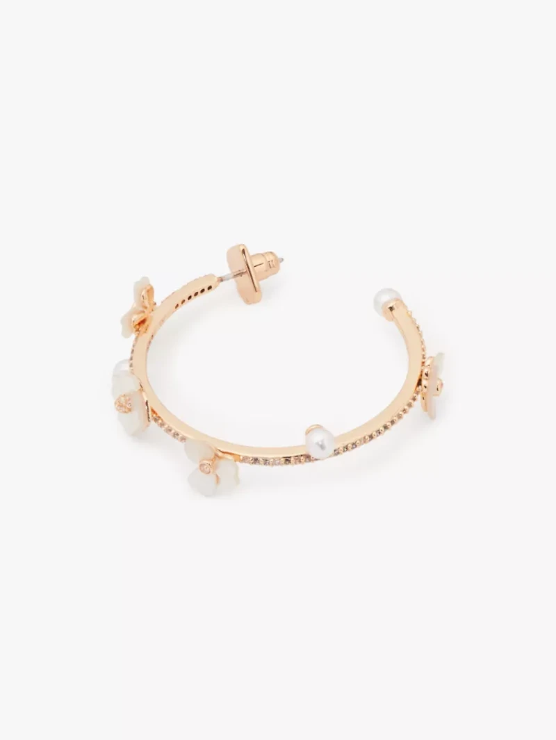 Precious Pansy Scatter Hoops