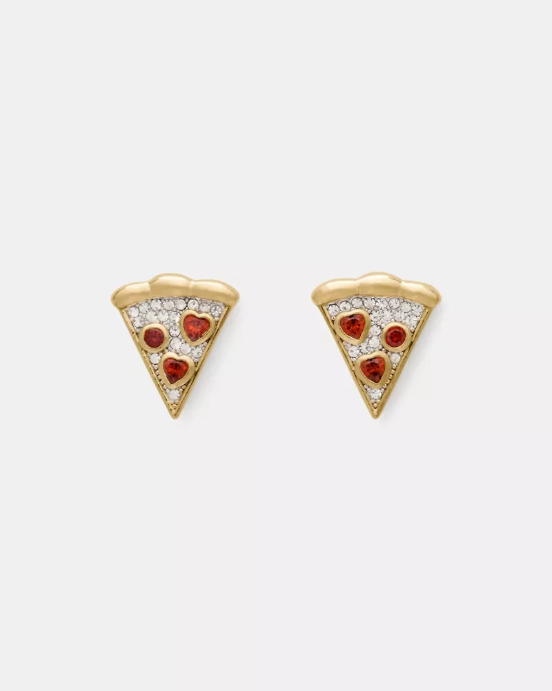 Pizza My Heart Studs