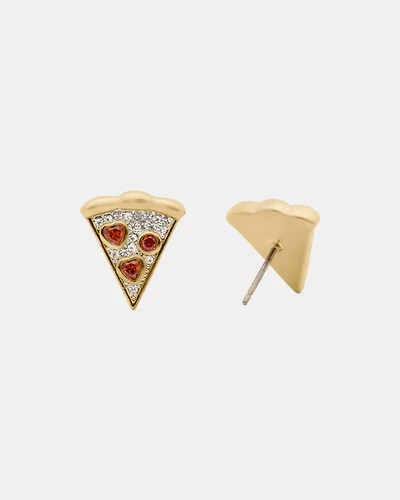 Pizza My Heart Studs