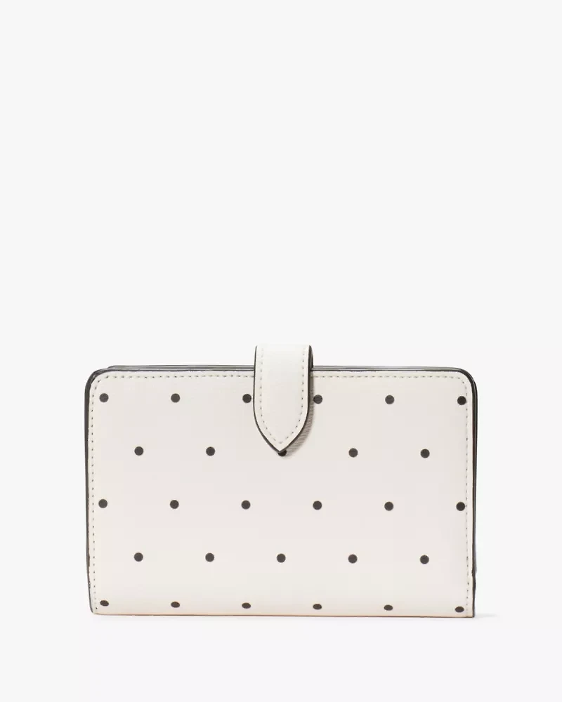 Disney X Kate Spade New York Beauty And The Beast Medium Compact Bifold Wallet