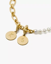 One In A Million Chain & Pearl Line Bracelet