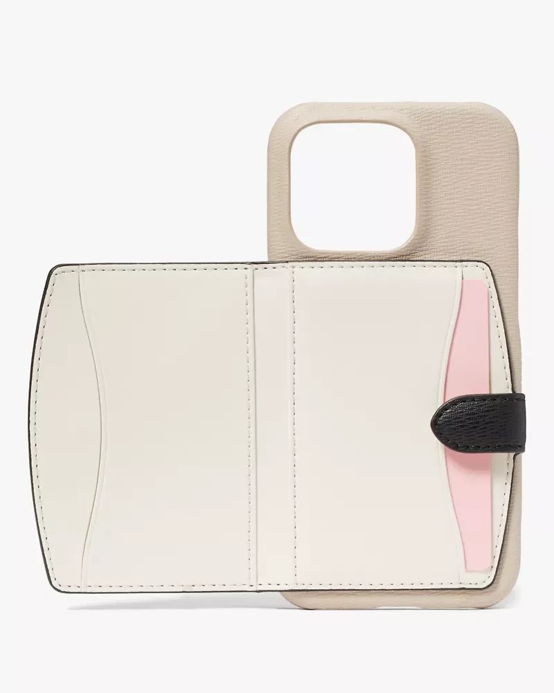 Morgan Colorblocked iPhone 15 Pro Cardholder Case