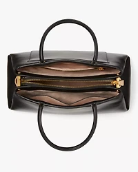 Grace Fine Grain Leather Medium Satchel