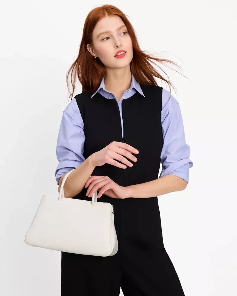 Grace Fine Grain Leather Medium Satchel