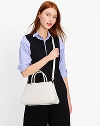 Grace Fine Grain Leather Medium Satchel