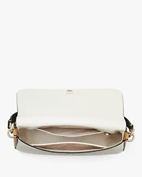 Hudson Colorblocked Convertible Flap Shoulder Bag