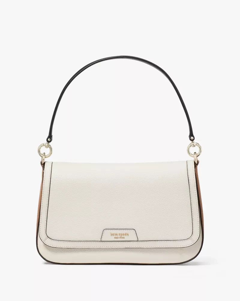Hudson Colorblocked Convertible Flap Shoulder Bag