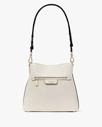 Hudson Colorblocked Pebbled Leather Shoulder Bag