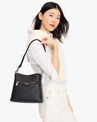 Hudson Pebbled Leather Shoulder Bag