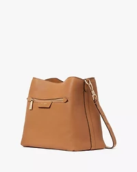 Hudson Pebbled Leather Shoulder Bag