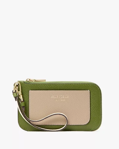 Ava Colorblocked Coin Card Case Wristlet