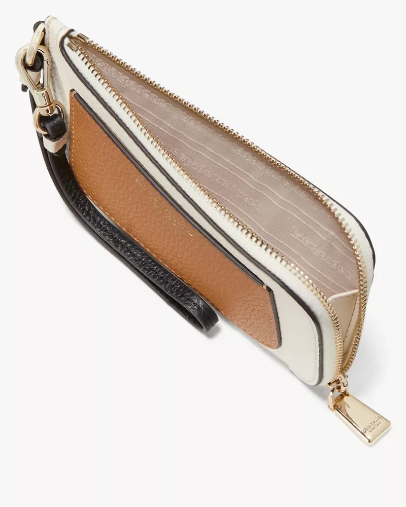 Ava Colorblocked Coin Card Case Wristlet