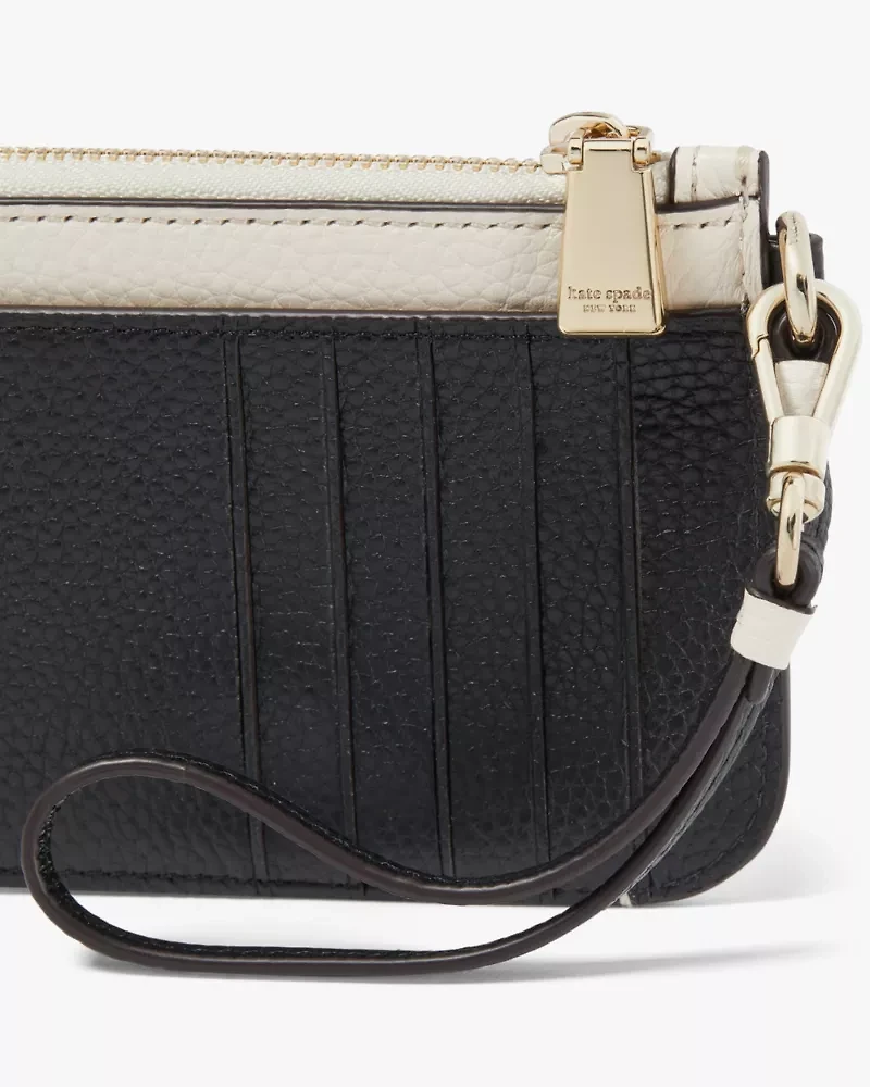 Ava Colorblocked Coin Card Case Wristlet