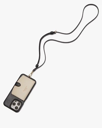 Morgan Colorblocked iPhone 15 Pro Max Cardholder Crossbody